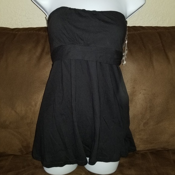 Black strapless top Size M BNWT - Picture 1 of 3